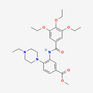 Methyl 4-(4-ethylpiperazin-1-yl)-3-{[(3,4,5-triethoxyphenyl)carbonyl]amino}benzoate