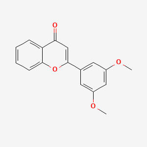 molecular formula C17H14O4 B1248621 3',5'-二甲氧基黄酮 