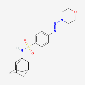 4-[(E)-morpholin-4-yldiazenyl]-N-(tricyclo[3.3.1.1~3,7~]dec-1-yl)benzenesulfonamide