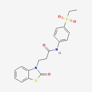 N-[4-(ethylsulfonyl)phenyl]-3-(2-oxo-1,3-benzothiazol-3(2H)-yl)propanamide