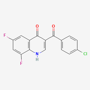 3-[(4-chlorophenyl)carbonyl]-6,8-difluoroquinolin-4(1H)-one