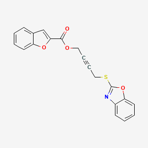 4-(1,3-benzoxazol-2-ylsulfanyl)but-2-ynyl 1-benzofuran-2-carboxylate