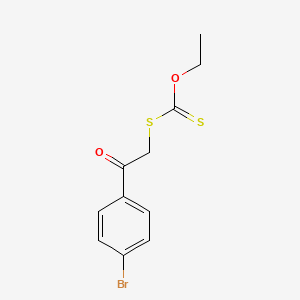 molecular formula C11H11BrO2S2 B12486278 S-[2-(4-bromophenyl)-2-oxoethyl] O-ethyl carbonodithioate CAS No. 1861-48-9