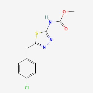 Methyl [5-(4-chlorobenzyl)-1,3,4-thiadiazol-2-yl]carbamate