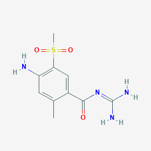 4-amino-N-(diaminomethylidene)-2-methyl-5-methylsulfonylbenzamide