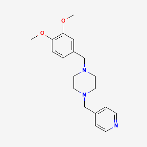 1-[(3,4-Dimethoxyphenyl)methyl]-4-(pyridin-4-ylmethyl)piperazine