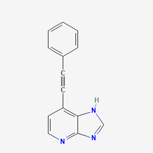 molecular formula C14H9N3 B1248634 3h-Imidazo[4,5-b]pyridine,7-(2-phenylethynyl)- 