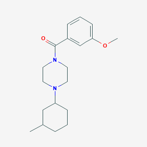 (3-Methoxyphenyl)[4-(3-methylcyclohexyl)piperazin-1-yl]methanone