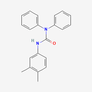 molecular formula C21H20N2O B12486454 3-(3,4-Dimethylphenyl)-1,1-diphenylurea 