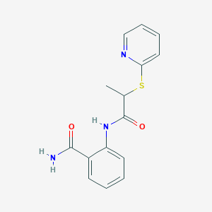 2-{[2-(Pyridin-2-ylsulfanyl)propanoyl]amino}benzamide