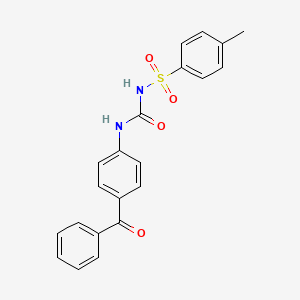 molecular formula C21H18N2O4S B12486467 4-methyl-N-{[4-(phenylcarbonyl)phenyl]carbamoyl}benzenesulfonamide 