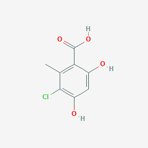 molecular formula C8H7ClO4 B1248653 5-Chloroorsellinic acid CAS No. 30448-89-6