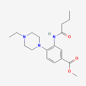 Methyl 3-(butanoylamino)-4-(4-ethylpiperazin-1-yl)benzoate