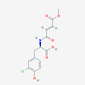 molecular formula C14H14ClNO6 B1248658 (-)-xylariamide A 