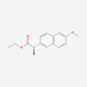 molecular formula C16H18O3 B124866 萘普生乙酯 CAS No. 31220-35-6