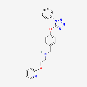 N-{4-[(1-phenyl-1H-tetrazol-5-yl)oxy]benzyl}-2-(pyridin-2-yloxy)ethanamine