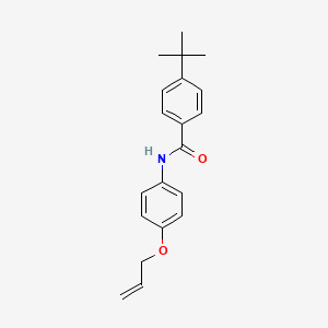 molecular formula C20H23NO2 B12486623 4-tert-butyl-N-[4-(prop-2-en-1-yloxy)phenyl]benzamide 