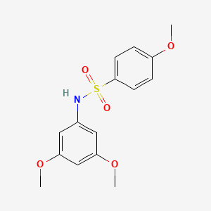 molecular formula C15H17NO5S B12486661 N-(3,5-dimethoxyphenyl)-4-methoxybenzenesulfonamide 