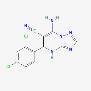 7-Amino-5-(2,4-dichlorophenyl)-4,5-dihydro[1,2,4]triazolo[1,5-a]pyrimidine-6-carbonitrile