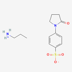 molecular formula C13H20N2O4S B12486704 Propan-1-aminium 4-(2-oxopyrrolidin-1-yl)benzenesulfonate 