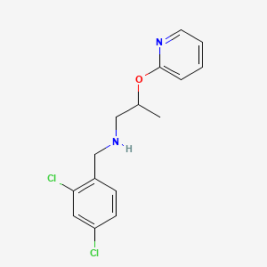 N-(2,4-dichlorobenzyl)-2-(pyridin-2-yloxy)propan-1-amine