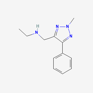 N-[(2-methyl-5-phenyl-2H-1,2,3-triazol-4-yl)methyl]ethanamine