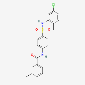 N-{4-[(5-chloro-2-methylphenyl)sulfamoyl]phenyl}-3-methylbenzamide