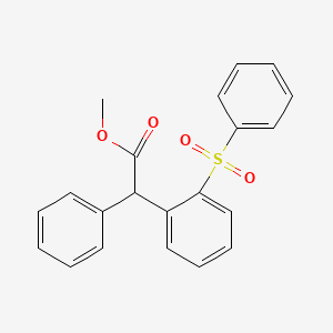 Methyl phenyl[2-(phenylsulfonyl)phenyl]acetate