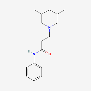 3-(3,5-dimethylpiperidin-1-yl)-N-phenylpropanamide