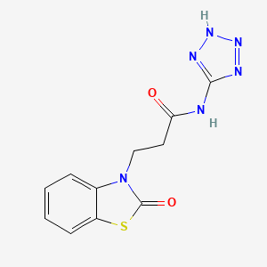 3-(2-oxo-1,3-benzothiazol-3(2H)-yl)-N-(1H-tetrazol-5-yl)propanamide