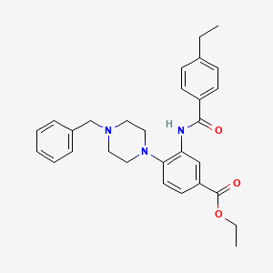 Ethyl 4-(4-benzylpiperazin-1-yl)-3-{[(4-ethylphenyl)carbonyl]amino}benzoate