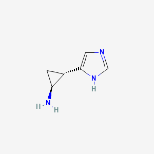 molecular formula C6H9N3 B1248676 (1S,2S)-2-(1H-Imidazol-4-yl)-cyclopropylamine 