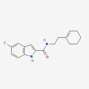 N-[2-(cyclohex-1-en-1-yl)ethyl]-5-fluoro-1H-indole-2-carboxamide