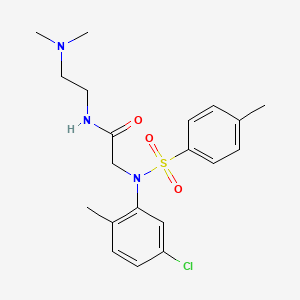 2-[N-(5-chloro-2-methylphenyl)-4-methylbenzenesulfonamido]-N-[2-(dimethylamino)ethyl]acetamide