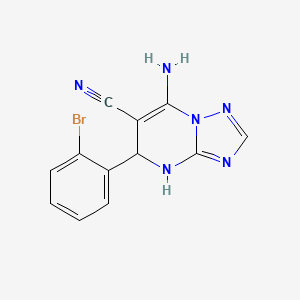 7-Amino-5-(2-bromophenyl)-4,5-dihydro[1,2,4]triazolo[1,5-a]pyrimidine-6-carbonitrile