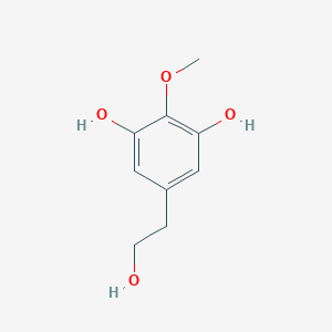 molecular formula C9H12O4 B1248682 5-(2-Hydroxyethyl)-2-methoxybenzene-1,3-diol 