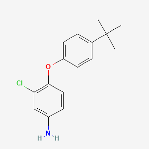 molecular formula C16H18ClNO B12486866 4-(4-Tert-butylphenoxy)-3-chloroaniline CAS No. 82340-00-9