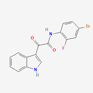 N-(4-bromo-2-fluorophenyl)-2-(1H-indol-3-yl)-2-oxoacetamide