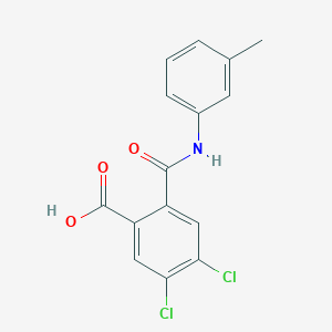 4,5-Dichloro-2-[(3-methylphenyl)carbamoyl]benzoic acid