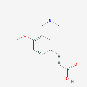 3-[3-[(Dimethylamino)methyl]-4-methoxyphenyl]prop-2-enoic acid