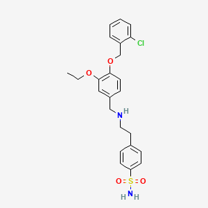 4-[2-({4-[(2-Chlorobenzyl)oxy]-3-ethoxybenzyl}amino)ethyl]benzenesulfonamide