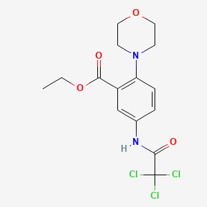 Ethyl 2-(morpholin-4-yl)-5-[(trichloroacetyl)amino]benzoate