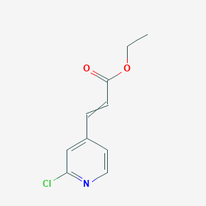 molecular formula C10H10ClNO2 B12486969 (E)-ethyl 3-(2-chloropyridin-4-yl)acrylate 