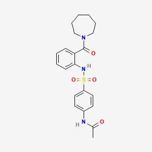 N-(4-{[2-(azepan-1-ylcarbonyl)phenyl]sulfamoyl}phenyl)acetamide