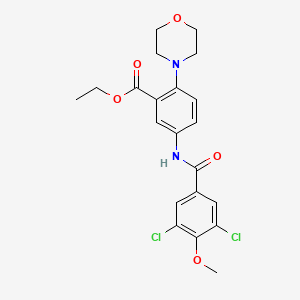 Ethyl 5-{[(3,5-dichloro-4-methoxyphenyl)carbonyl]amino}-2-(morpholin-4-yl)benzoate