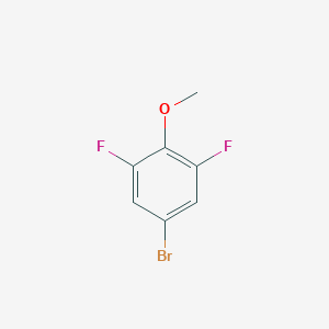 molecular formula C7H5BrF2O B012487 4-溴-2,6-二氟苯甲醚 CAS No. 104197-14-0