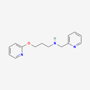 molecular formula C14H17N3O B12487005 N-(2-pyridinylmethyl)-N-[3-(2-pyridinyloxy)propyl]amine 