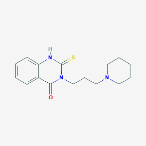 3-[3-(piperidin-1-yl)propyl]-2-thioxo-2,3-dihydroquinazolin-4(1H)-one