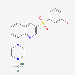 molecular formula C20H20FN3O2S B1248704 UNII-100MIC832U CAS No. 887923-36-6