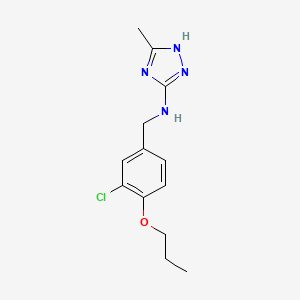 N-(3-chloro-4-propoxybenzyl)-3-methyl-1H-1,2,4-triazol-5-amine